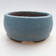 Keramik Bonsai Schüssel 8 x 8 x 4 cm, Farbe blau - 1/3