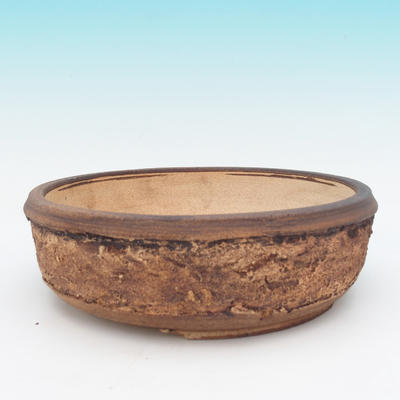 Bonsai Keramikschale - Fired auf Holz - 1