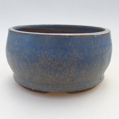 Keramische Bonsai-Schale 9 x 9 x 5 cm, Farbe blau - 1