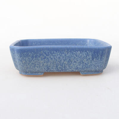 Keramische Bonsai-Schale 15 x 11,5 x 4 cm, Farbe blau - 1