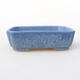 Keramische Bonsai-Schale 15 x 11,5 x 4 cm, Farbe blau - 1/3