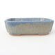 Keramische Bonsai-Schale 15 x 11,5 x 4 cm, Farbe blau - 1/3