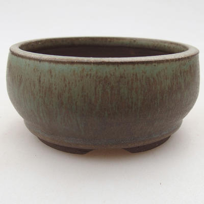 Keramische Bonsai-Schale 9 x 9 x 4 cm, Farbe grün - 1