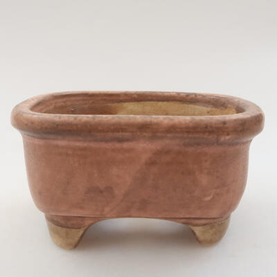 Keramik-Bonsaischale 8 x 7 x 4,5 cm, Farbe rosa - 1