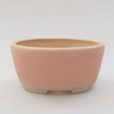 Keramik-Bonsaischale 8 x 7 x 4 cm, Farbe rosa - 1