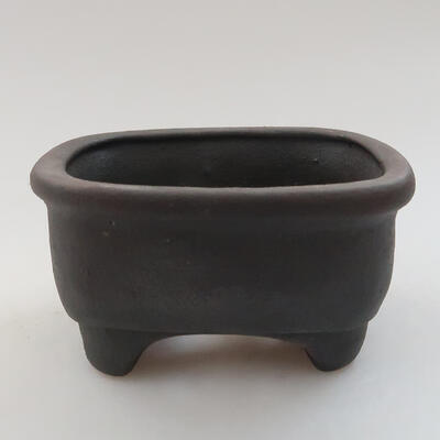 Keramik-Bonsaischale 8 x 7,5 x 4,5 cm, Farbe schwarz - 1