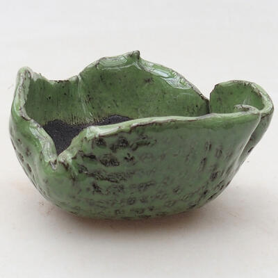 Keramikschale 7,5 x 7 x 4,5 cm, Farbe grün - 1