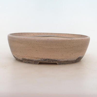 Bonsai-Schale 25,5 x 20 x 7,5 cm, grau-beige Farbe - 1