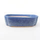 Keramische Bonsai-Schale 18 x 13,5 x 5 cm, Farbe blau - 1/3