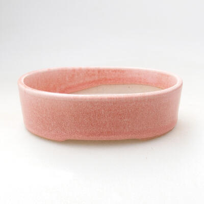 Bonsaischale aus Keramik 11,5 x 9 x 3,5 cm, Farbe rosa - 1
