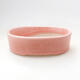 Bonsaischale aus Keramik 11,5 x 9 x 3,5 cm, Farbe rosa - 1/3