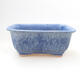 Bonsaischale aus Keramik 12,5 x 9,5 x 6 cm, Farbe blau - 1/3