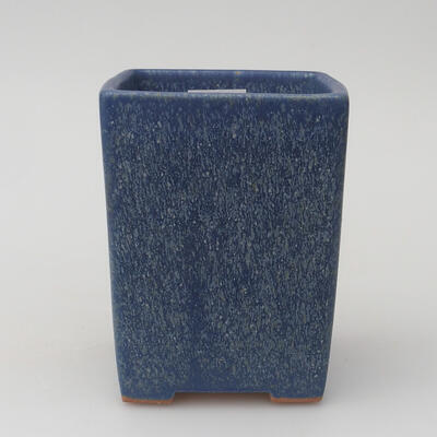 Keramik-Bonsaischale 8 x 8 x 10 cm, Farbe Blau - 1