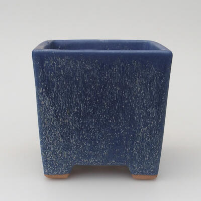 Keramik-Bonsaischale 9 x 9 x 10 cm, Farbe Blau - 1