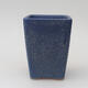 Keramik-Bonsaischale 8,5 x 8,5 x 11,5 cm, Farbe Blau - 1/3