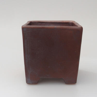 Keramik-Bonsaischale 8,5 x 8,5 x 8,5 cm, metallische Farbe - 1