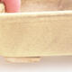Keramische Bonsai-Schale 9,5 x 8 x 3,5 cm, Farbe gelb - 1/3