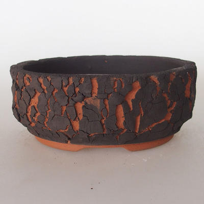 Keramik Bonsai Schüssel 15 x 15 x 6 cm, Farbe rissig - 1
