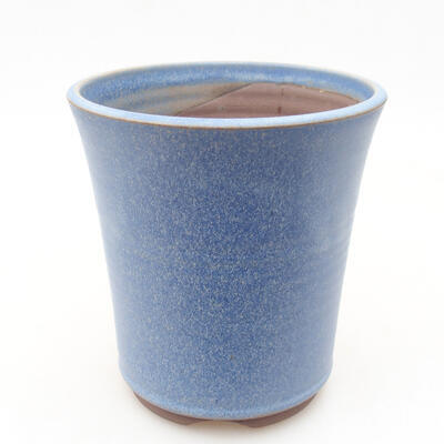 Keramische Bonsai-Schale 12 x 12 x 13 cm, Farbe blau - 1