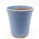 Keramische Bonsai-Schale 12 x 12 x 13 cm, Farbe blau - 1/3