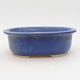 Keramische Bonsai-Schale 23 x 19 x 8 cm, Farbe blau - 1/3