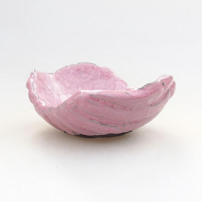 Keramikschale 7,5 x 6,5 x 3,5 cm, Farbe rosa - 1
