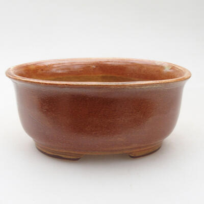 Bonsaischale aus Keramik 11,5 x 9,5 x 5,5 cm, Farbe braun - 1