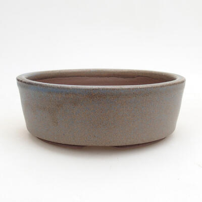 Bonsaischale aus Keramik 13 x 13 x 4,5 cm, Farbe blau - 1