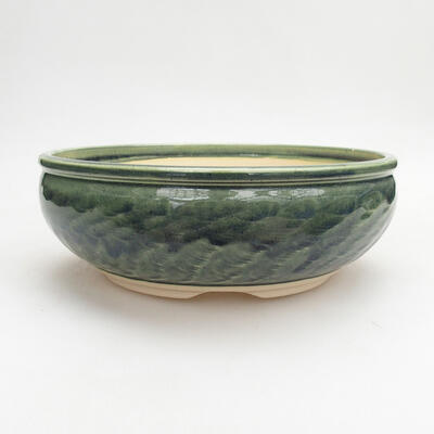 Bonsaischale aus Keramik 20 x 20 x 7,5 cm, Farbe grün - 1