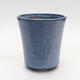 Bonsaischale aus Keramik 9 x 9 x 10,5 cm, Farbe blau - 1/3