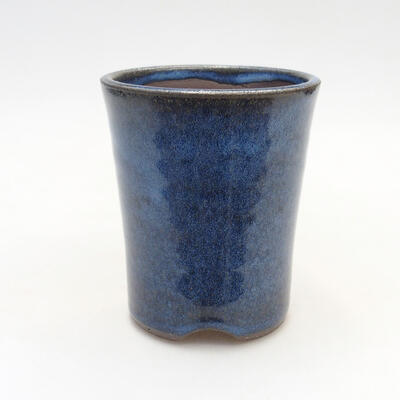 Bonsaischale aus Keramik 8 x 8 x 10 cm, Farbe blau - 1