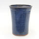 Bonsaischale aus Keramik 10 x 10 x 13 cm, Farbe blau - 1/3