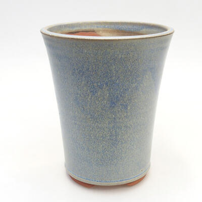 Bonsaischale aus Keramik 11 x 11 x 13,5 cm, Farbe blau - 1