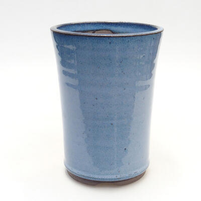 Bonsaischale aus Keramik 9,5 x 9,5 x 14 cm, Farbe blau - 1