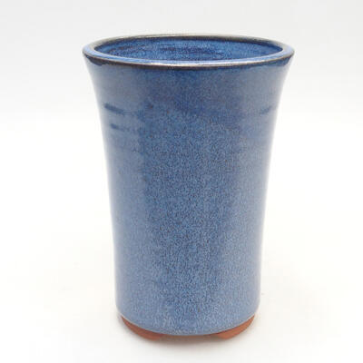 Bonsaischale aus Keramik 10 x 10 x 15 cm, Farbe blau - 1