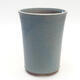 Bonsaischale aus Keramik 10 x 10 x 14 cm, Farbe blau - 1/3