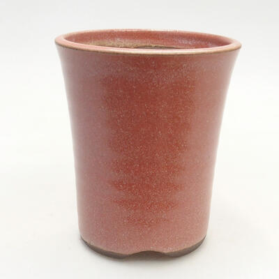 Bonsaischale aus Keramik 8 x 8 x 10 cm, Farbe rosa - 1