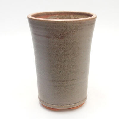 Bonsaischale aus Keramik 9,5 x 9,5 x 14 cm, Farbe braun - 1