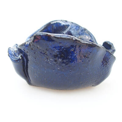 Keramikschale 7,5 x 7 x 5 cm, Farbe blau - 1