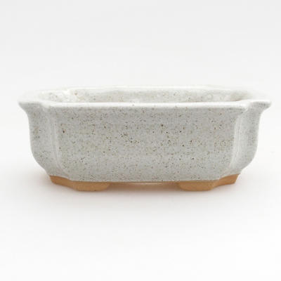 Keramik Bonsaischale 12 x 8,5 x 4 cm, Farbe grau - 1