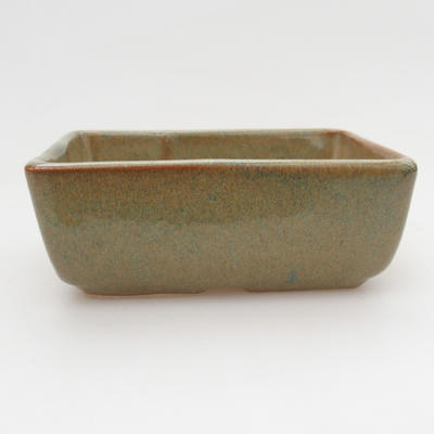 Keramik Bonsaischale 12,5 x 9 x 4,5 cm, Farbe grau - 1