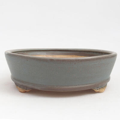 Keramik-Bonsaischale 18 x 18 x 5 cm, Farbe Blau - 1
