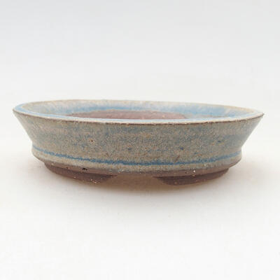 Keramische Bonsai-Schale 8,5 x 8,5 x 2 cm, Farbe blau - 1