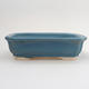 Keramik Bonsai Schüssel 18 x 14 x 5 cm, Farbe blau - 1/4