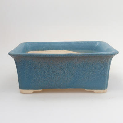 Keramik Bonsaischale 18 x 14 x 6,5 cm, Farbe blau - 1