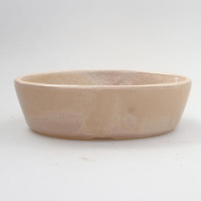 Bonsaischale aus Keramik 14,5 x 9,5 x 4 cm, Farbe beige - 1