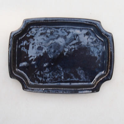 Bonsai Tablett H 01 - 11,5 x 8,5 x 1 cm, schwarz glänzend - 11,5 x 8,5 x 1 cm - 1