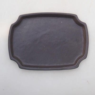 Bonsai-Wasserschale H 03 - 16,5 x 11,5 x 1 cm, schwarz matt - 1