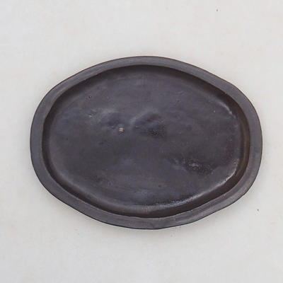 Bonsai-Wassertablett H 05 - 10 x 7,5 x 1 cm, schwarz matt - 1