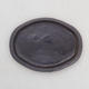 Bonsai-Wassertablett H 05 - 10 x 7,5 x 1 cm, schwarz matt - 1/2